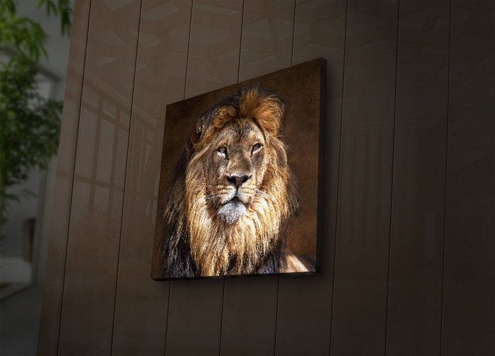 Wallity Cuadro Decorativo en Lienzo Iluminado con LED 40x40 cm